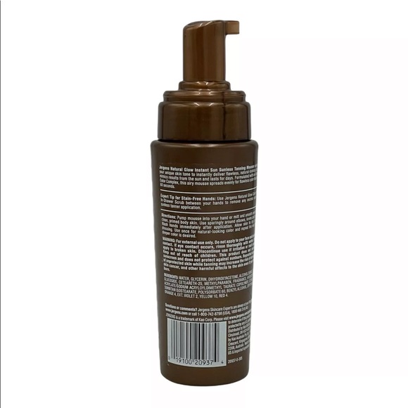 9 Pack Jergens Natural Glow Instant Sun Tanning Mousse Light Bronze 6 oz NO Caps - Picture 3 of 4